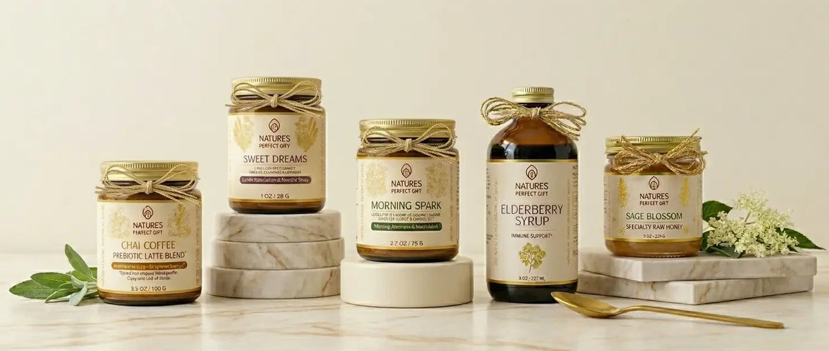 Nature's Perfect Gift products on display